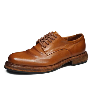 Más Vendidos, Zapatos Oxford de Cuero Hechos a Mano de Primera Calidad, Casuales de Negocios, Sin Cordones, Impermeables, Transpirables, con Soporte de Arco, para Todas las Temporadas, para Fiestas - Product Image 6
