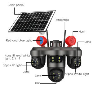 IP66 <span class=keywords><strong>Real</strong></span> 3 Objektiv 3 PTZ Solar kamera Outdoor Super HD Solar kamera Wifi Netzwerk Home Security Monitor System V380 <span class=keywords><strong>P2P</strong></span> <span class=keywords><strong>IP</strong></span> Kamera - Product Image 4