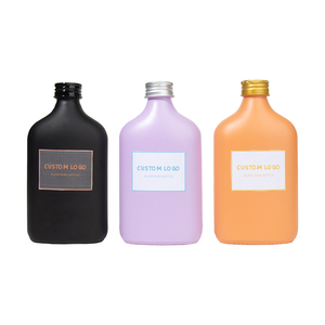 Nhà Máy Bán Buôn Sang Trọng Biểu Tượng Tùy Chỉnh Rỗng Phẳng Vuông Thủy Tinh Nước Giải Khát Cà Phê Chai Rượu Vang 250Ml Với <span class=keywords><strong>Cap</strong></span> - Product Image 6