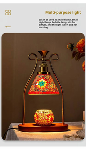 Lámpara <span class=keywords><strong>de</strong></span> Mesa <span class=keywords><strong>de</strong></span> Hierro Marroquí Europea Hecha a Mano con LED y Aroma para <span class=keywords><strong>Mesita</strong></span> <span class=keywords><strong>de</strong></span> <span class=keywords><strong>Noche</strong></span>/Dormitorio (Venta al Por Mayor) - Product Image 4