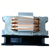 Ventilateur de refroidissement pour ordinateur de jeu personnalisé 3-en-1 120MM, 4 caloducs en cuivre, ailettes en alliage d'aluminium, ventilateur RGB, refroidisseur d'air pour processeur pour PC Intel