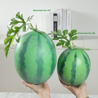 Kunstmatig watermeloenmodel Nep fruitplakjes Bellenbladeren Ranken Decoratieve accessoires Vroege onderwijsstudio's Thuis