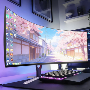 Écran d'ordinateur incurvé pour joueurs personnalisé de 24, 27, 32, 34 pouces, 2K, 4K, 165 Hz, 240 Hz, écran LCD pour joueurs - Product Image 1