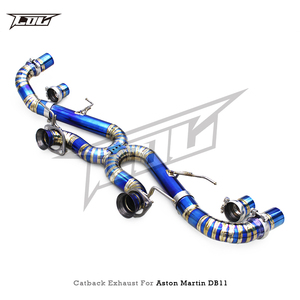 ท่อไอเสียแบบไม่มีวาล์วสำหรับ Aston Martin DB11 <span class=keywords><strong>V12</strong></span> 5.2L ปี 2016-2019 ไทเทเนียมน้ำหนักเบา Supersport X Pipes แบบตรง Axleback - Product Image 6