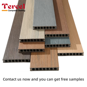 Free Sample Anti-slip Waterproof UV Resistant Teak Color 140*23mm Composite <b>Decking</b> Flooring Outdoor Coextrusion Wpc <b>Decking</b> - Product Image 2