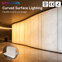 Lámina Flexible LED con Retroiluminación UL ETL, Alto CRI, CCT Ajustable 2700+6500K, Panel LED de Alta Densidad Cortable para Retroiluminación de Paredes Onxy