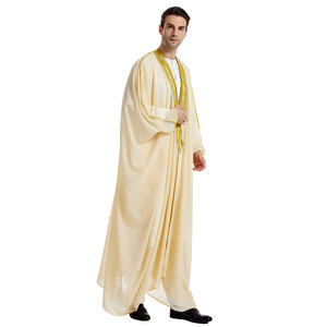 CCY 2024 Nouveaux Produits Vedettes en Polyester Imprimé pour Hommes, Vêtement Islamique Thobe, Tenue de Fête - Product Image 4