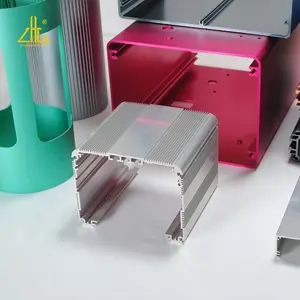 Boîtier électronique d'extrusion en aluminium anodisé personnalisé ZHONGLIAN