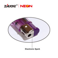 Briquets électroniques au butane de haute qualité, jetables, portables, en plastique