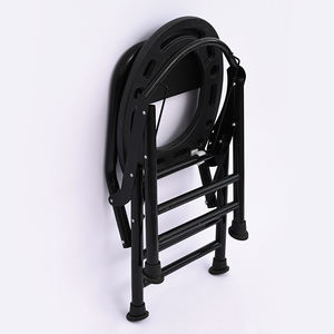Chaise de toilette pliable pour personnes âgées, hauteur réglable, siège de toilette portable avec dossier pour la maison et l'hôpital - Product Image 3