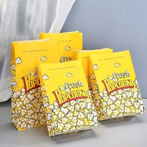 ถุงกระดาษกันไขมันเกรดอาหารแบบกำหนดเองสำหรับใส่เฟรนช์ฟรายส์ ขนม เบอร์เกอร์ แบบมุมโค้ง ใช้แล้วทิ้ง ก้นแหลม บรรจุภัณฑ์ถุงกระดาษ - Product Image 6