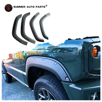 Extensions d'ailes de roue en ABS noires 4x4 tout-terrain pour Suzuki Jimny Jb74 Accessoires