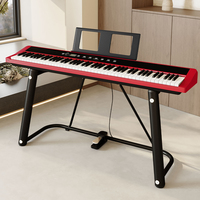 Tragbares 88-Tasten Digitalpiano mit Interner Hammermechanik Eingebauter Lautsprecher & Kopfhörerbuchse für Reise und Übung