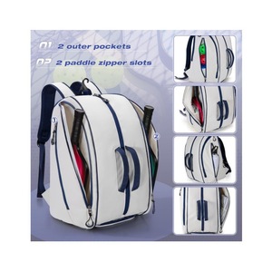 Independent <b>shoe</b> space badminton cricket bag tennis bag waterproof Oxford cloth large capacity racket backpack outdoor sports - Product Image 2