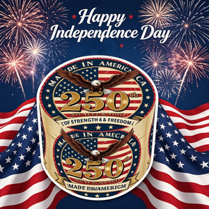 50*37MM 4-Layer Zinc Alloy USA 250th Independence Day <b>Herb</b> <b>Grinder</b> Tobacco <b>Grinder</b> with Bald Eagle American Flag Print - Product Image 4
