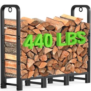 Forma di logo personalizzato in ferro battuto pesante legna da ardere cremagliera per esterni a <span class=keywords><strong>parete</strong></span> legna da ardere Rack - Product Image 1