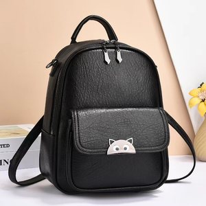 Vintage Leopard Print Women <b>Backpack</b> Retro <b>Large</b> Capacity Travel Rucksack Elegant Faux Suede Knapsack Trendy Teen Girls Daypack - Product Image 1