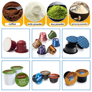 Offres Spéciales <span class=keywords><strong>Auto</strong></span> Rotatif <span class=keywords><strong>En</strong></span> Aluminium k Tasse Nespresso Café Ppod Machine De Remplissage Et De Scellage Système D'emballage De Dosette De Café Multi-format - Product Image 2