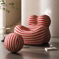 Canapé Nordic Light Luxury Mom's Hug, fauteuil lounge individuel créatif et minimaliste, fauteuil d'appoint compressible pour salon et balcon