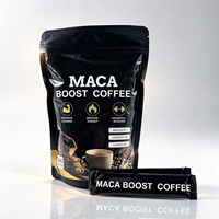 Puissant supplément de café Maca Boost pour adultes : améliore la résistance et l'énergie, pré-entraînement, gain de masse musculaire en poudre