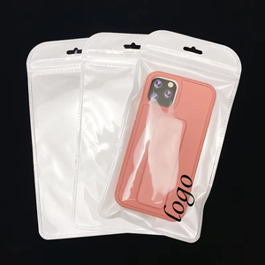 Étuis pour téléphones portables et housses personnalisées avec logo, sacs en plastique transparents refermables avec fermeture éclair, emballage transparent - Product Image 2