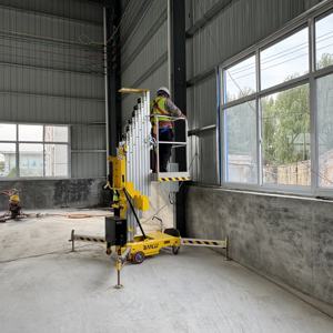 अच्छी कीमत 10 मीटर 5 मीटर 8 मीटर ऊर्ध्वाधर मस्तूल लिफ्ट एल्यूमीनियम मिश्र धातु लिफ्टिंग प्लेटफॉर्म - Product Image 2