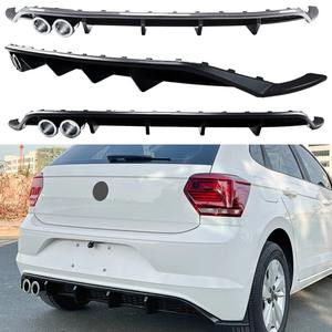 Rear Bumper <b>Diffuser</b> Rear Bumper Spoiler Lip Splitter Protector Cover Guard <b>for</b> VW Polo MK6 2019+ Body Kit <b>Car</b> Accessories - Product Image 1