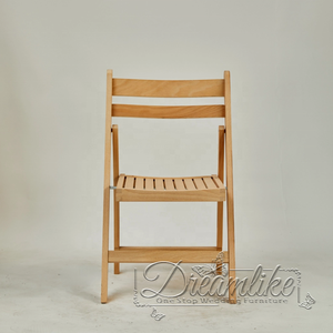Chaise pliante en bois au design moderne pour banquet de mariage, événement, fête, hôtel, meubles pour mariages et salle à manger - Product Image 1