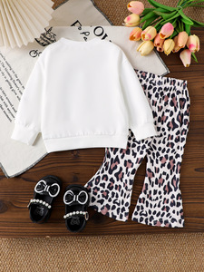 เสื้อผ้าเด็กหรูหรา ชุดเด็กผู้หญิง เสื้อกั๊กแขนยาวสีขาวและกระโปรง เสื้อผ้าเด็กผู้หญิงวัยหัดเดิน 0-3 ปี - Product Image 3