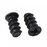 M4 M5 X 12mm kepala datar kecil Phillips KB sekrup hitam seng lapis nikel casing komputer PC kipas CPU sekrup dudukan