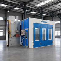 Cabine de peinture infrarouge électrique robuste 43 kW, prix usine, 80 ° Cabines de peinture automobiles C Baking avec éclairage fiable 800 lux