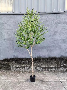 3ft 4ft <span class=keywords><strong>5ft</strong></span> 6ft Faux chậu cây Ô liu nhân Tạo sống động như thật Cây Ô Liu với trái cây cho trong nhà ngoài trời nhà văn phòng trang trí - Product Image 5