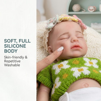 Poupée souple en silicone massif, mini-jouet de mode pour filles et garçons, taille 30-50 cm, pour les 3 ans et plus