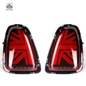 Union jack estilo lâmpada traseira led, para mini cooper r56 r57 r58 r59