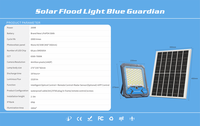 Projecteur LED solaire photovoltaïque étanche IP66 en aluminium pour jardin, caméra vidéo 4G, 200W-2000W