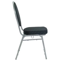 Sillas de Boda Modernas al por Mayor, Sillas de Comedor para Banquetes de Hotel con Estructura Metálica y Asiento Tapizado, Apilables, para Uso en Interiores/Exteriores