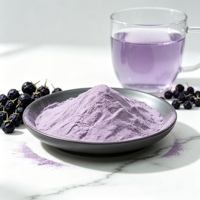 Poudre de jus de goji noir instantané la plus vendue pour les mélanges de remplacement de repas au yaourt et au porridge