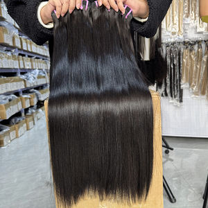 Extensions de cheveux humains lisses et raides, directement de l'usine, cheveux vierges bruts, cuticules alignées, commande en gros pour les vendeurs et les salons - Product Image 3