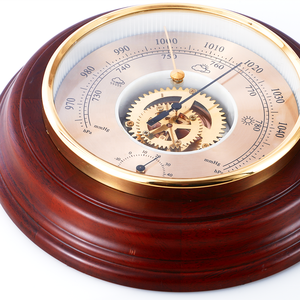 Home Decoration Wall <strong>Clock</strong> Thermometer <strong>Barometer</strong> Hygrometer 3-in-1 Wooden Weather Station Retro Wooden Wall <strong>Clock</strong> - Product Image 3
