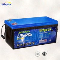Batterie de chariot élévateur LiFePO4 prismatique 24V 120AH haute performance avec BMS avancé pour équipement d'entrepôt CE RoHS UN38.3
