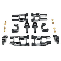 1/10 LC RACING PTG-2/2R Suku Cadang Upgrade Mobil RC Logam, Kit Modifikasi Peredam Kejut Kemudi Remote Control, Set Aksesori