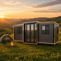 Casa Contenedor Expandible de 40 pies, 3 Dormitorios, Casa Modular Prefabricada, Villa de Lujo Lista para Usar en Complejos Turísticos, Casa Contenedor Expandible Prefabricada de 20 pies