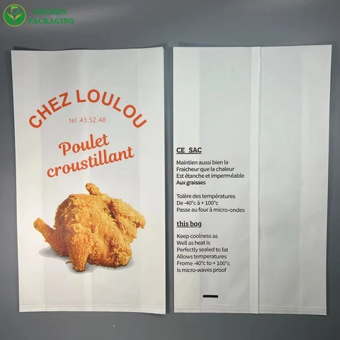 Aluminum Foil Paper Bag Food Custom For Roasted Chicken