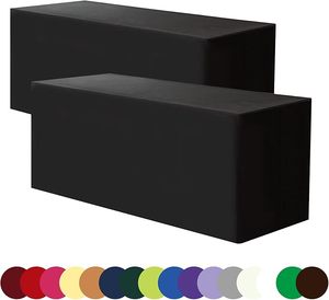 Chemin de table 100 % polyester 183 cm x 61 cm noir, vierges pour sublimation, personnalisables avec logo publicitaire pour décorations de fête et de stand de vendeur - Product Image 4