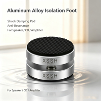 Support d'amplificateur CD pour haut-parleur audiophile HIFI XSSH Audio en aluminium et acier inoxydable avec pieds isolants et plaquettes anti-choc