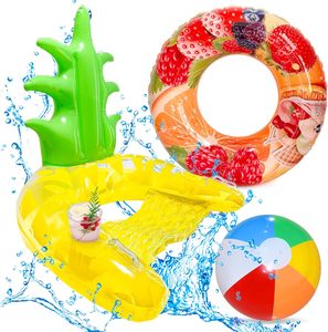 เรือถีบน้ำพลาสติก PVC แบบพกพาสำหรับเด็ก ใช้มือหมุนหรือปั่นได้ เหมาะสำหรับสระว่ายน้ำและสวนน้ำ - Product Image 1