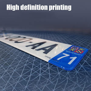 แผ่นป้าย<span class=keywords><strong>ทะเบียน</strong></span>รถยนต์อะลูมิเนียมแบบกำหนดเอง HD EU สำหรับติดตั้งด้านหลังรถยนต์ ใช้ตกแต่ง แผ่นเปล่า - Product Image 5