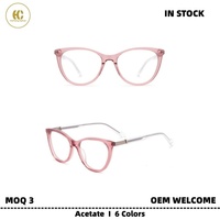 Lunettes optiques de luxe en acétate prêtes à être expédiées, montures durables à monture complète, élégantes et haut de gamme pour un usage quotidien