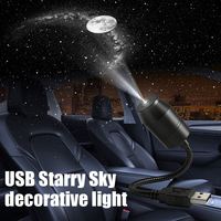 Projecteur d'étoiles USB, Veilleuse réglable, Projecteur de ciel étoilé romantique pour voiture, Lumière décorative d'ambiance pour toit de voiture