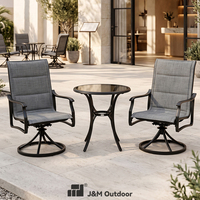 J&M Outdoor – Ensemble de mobilier d'extérieur en stock pour piscine, jardin, terrasse, espace de repos, bord de mer : tables, chaises et canapé de repas